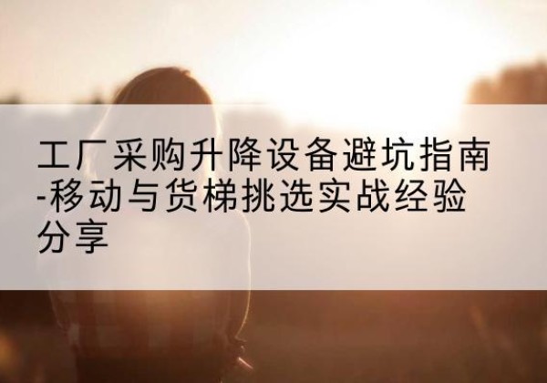 正定移动式升降机怎么选-工厂采购升降设备避坑指南-移动与货梯挑选实战经验分享